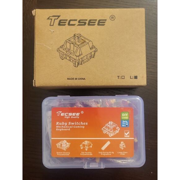TECSEE Red Ruby Switch  90 pieces for Mechanical Gaming Keyboard NEW - Picture 1 of 10